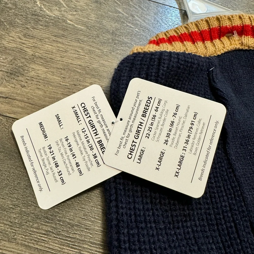 Simply Wag Dog Sweater‎ SZ LG NWT